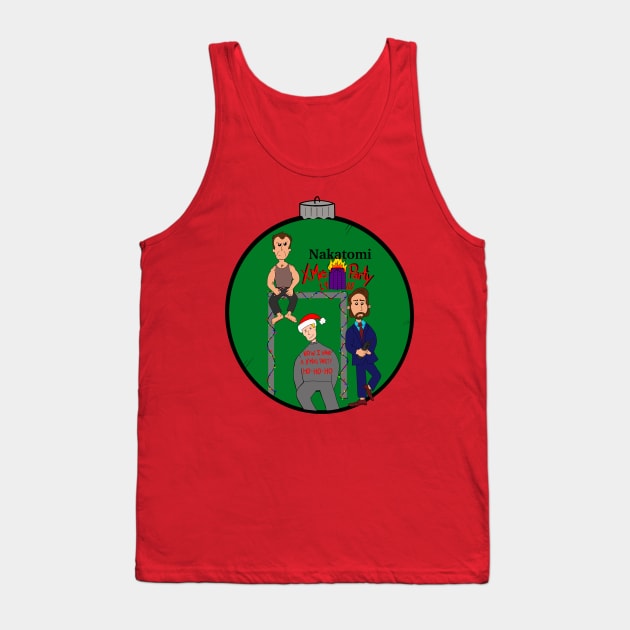 Die Hard Christmas Party Tank Top by The Happy Ghost